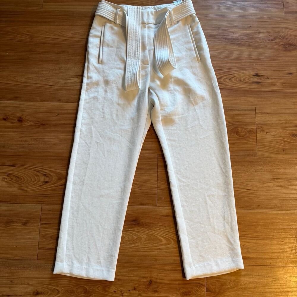 Aritzia Women's White and Cream Trousers